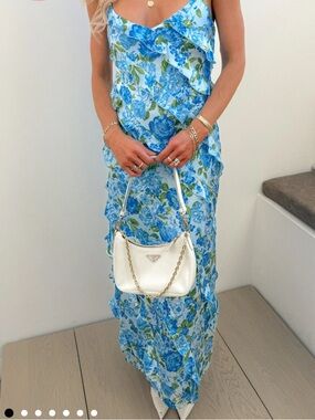 Show Me Your MuMu Romance Ruffle Floral Maxi Dress NWOT